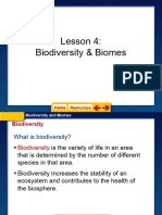 Env Sci - Lesson 4 - Biodiversity & Biomes