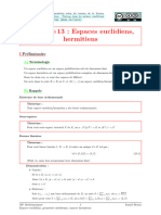 Espace Euclidien Et Hermitien