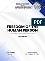 Group 1 Freedom of The Human Person