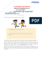 Nos Ponemos de Acuerdo - 1er y 2do Grado 03 de Mayo