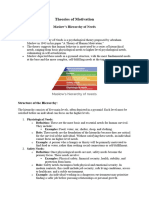 Theories of Motivation