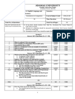 Sample Question Paper - Introduction To Linguistics