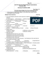 Q.P. CODE: 223010 Reg. No: ... Second Semester B.SC Nursing Degree Regular Examinations February 2023