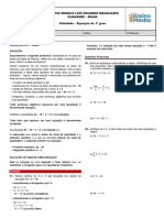 Atividade 5 - Equação de 1o Grau - 2023 - 095341