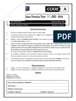 2024 JEE Main Home Practice Test - 7 - Paper Genetry