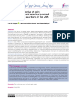 Kogan Et Al 2024 Behaviors Suggestive of Pain The Perceptions and Veterinary Related Decisions of Cat Guardians in The