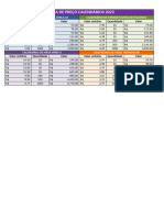 Tabela de Preço Calendários 2023