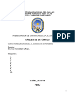 Aplicacion Del PAE Sobre Un Caso Clinico de Cáncer de Estómago (Corregido)