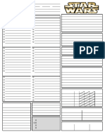 Star Wars d6 Character Sheet