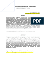 O PAPEL DA EDUCAÇÃO FÍSICA NO COMBATE AO SEDENTARISMO INFANTIL - TCC