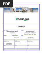 Procedimiento Limpieza y Lavado de Estructura