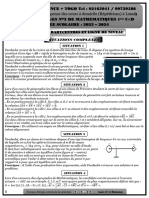 TD E+ Barycentres Et Lignes de Niveau