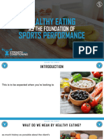 Healthy Eating - Sports Performance