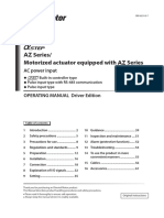 Series/ Motorized Actuator Equipped With Series: AZ AZ