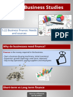 Chapter 22 Business Finance - Needs and Sources