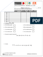 EVALUACIÓN ESCRITA DE MATEMÁTICA EdA 1 SEXTO 2024 - ENVIAR