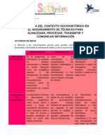 Actividad 8 La Influencia Del Contexto Sociohistórico en El Resurgimiento de Técnicas para Almacenar, Procesar, Transmitir y Comunicar Información