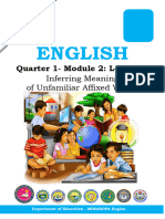 English: Quarter 1-Module 2: Lesson 2