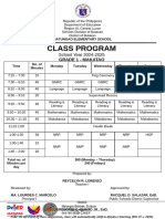 GR1 Class Teachers Program 24 25