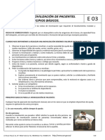 E03 TÉCNICAS DE MOVILIZACIÓN DE PACIENTES. PRINCIPIOS BÁSICOS v.03