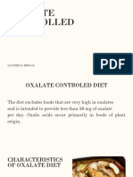 Oxalate Controlled Diet