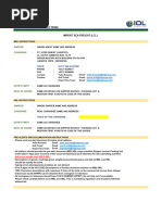 Routing Instructions - Import Sea LCL (Jakarta)