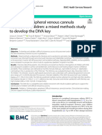 Improving Peripheral Venous Cannula Insertion in Children A Mixed Methods Study To Develop The DIVA Key