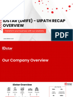 IDSTAR (DRIFE) - UiPath RECAP OVERVIEW