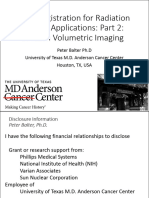 Image Registration For Radiation Therapy Applications Part 2 In-Room Volumetric Imaging