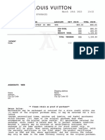 Louis Vuitton Receipt Template 01