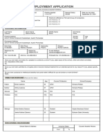 Employment Application Form