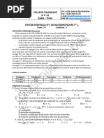 Devoir N 1 Maths TD Oct. 2024 PDF