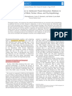 Wk4-2) Disorganized Behavior in Adolescent-Parent Interaction - (Obsuth 2013)