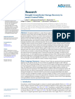 Water Resources Research - 2021 - Alam - Post Drought Groundwater Storage Recovery in California S Central Valley