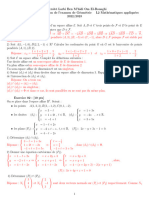 Examen 1 Géométrie 2023