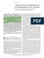 A Trust-Centric Privacy-Preserving Blockchain For Dynamic Spectrum Management in IoT Networks