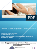 1 - Troubles Psychiques de La Purperalité