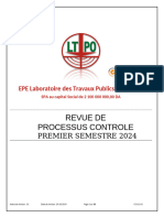 Revue de Processus Controle: Premier Semestre 2024