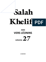 Salah Khelifa: Vers Léonins