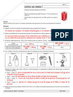 2BAC CHIMIE Caractériser Une Solution, Page 9 Corrigé