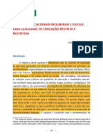 Aula 13 - ARTIGO - Politicas - Educacionais - Neoliberais