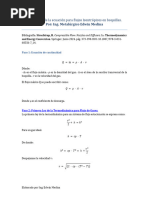 Deducción Ecuación Flujo Isentrópico