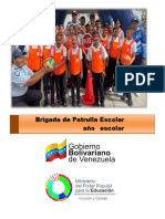 Cuadernillo de La Brigada Patrulla Escolar Año Escolar 2024 - 2025.