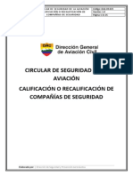 GSA CR 021 Calificación o Recalificación de Compañías de Seguridad