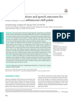 Clinical Interventions and Speech Outcomes For Individuals With Submucous Cleft Palate 1