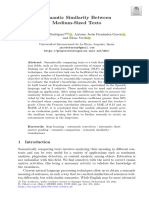 Semantic Similarity Between Medium-Sized Texts