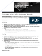 Routing and Switching The Backbone of Networks