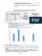 Correct Concentration Recorded Based On Time Taken: 2020 O' Levels 6093/3 - Recommended Answers