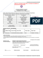 Examination Form Semester 5 Batch 202170 TEMP