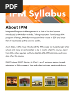 IPM Syllabus